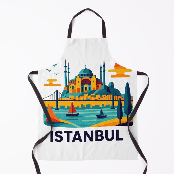 Item preview, Istanbul Turkey Travel Souvenir - Hagia Sophia & Galata Tower Art designed and sold by OzzFrequency.