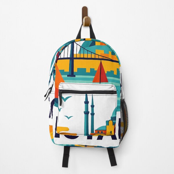 Item preview, Istanbul Turkey Travel Souvenir - Hagia Sophia & Galata Tower Art designed and sold by OzzFrequency.