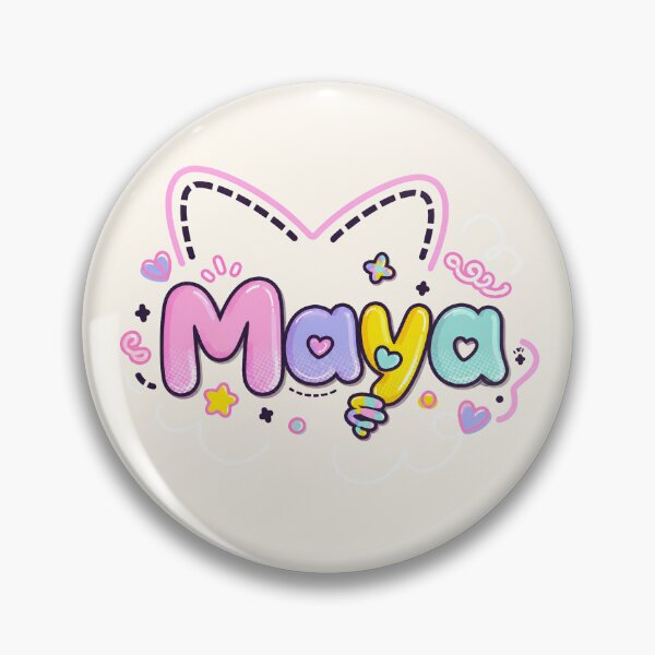 Item preview, Maya Kawaii Bubble Name | Cute Pastel Personalized Sticker Design designed and sold by looplandger.