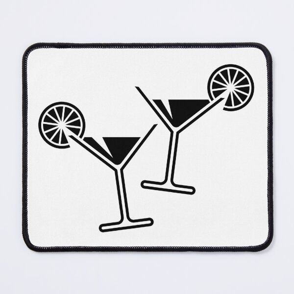 Item preview, 2 Cocktail Glasses / Martini / Cheers / Lemon + (Black) designed and sold by Roderix.