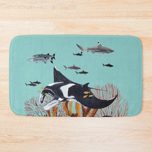 Item preview, LIFE IN THE REEF - mantaray designed and sold by BEATRIZ ABAITUA.