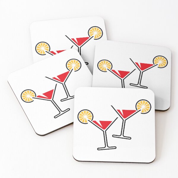 Item preview, 2 Cocktail Glasses / Martini / Cheers / Lemon + (Red / 3C) designed and sold by Roderix.