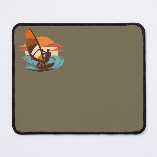 Item preview, Sea Vibes - Brown Orange Windsurfer Sunset designed and sold by SilentPowerArt.