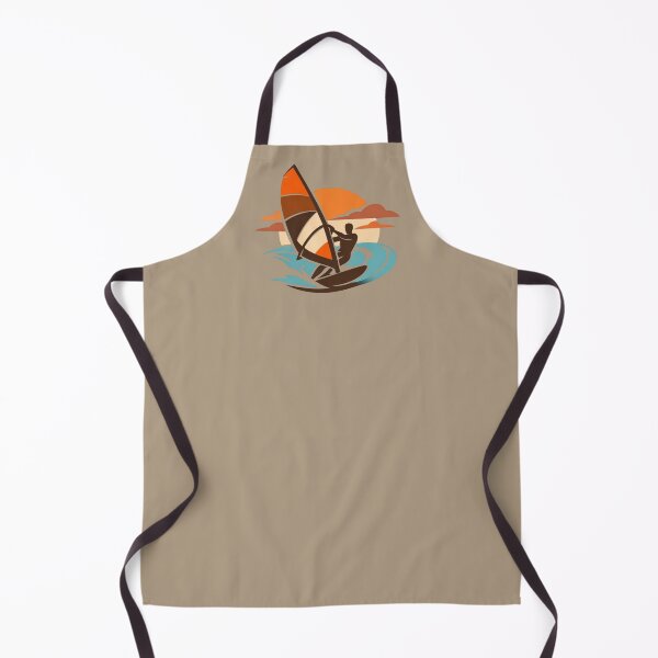 Item preview, Sea Vibes - Brown Orange Windsurfer Sunset designed and sold by SilentPowerArt.