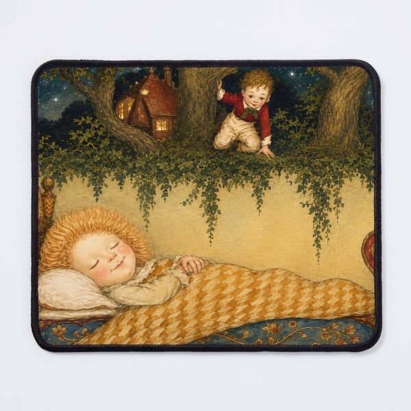 Item preview, Art Nouveau Fantasy Sleeping Child Art for Dreamy Nursery Decor designed and sold by RickE.