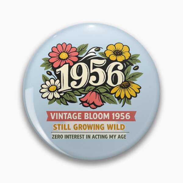 Item preview, Funny 1956 Floral 70th Birthday Shirt for Mom Grandma Gardener designed and sold by POD DYNASTY | Original Print On Demand T-Shirt Graphics.