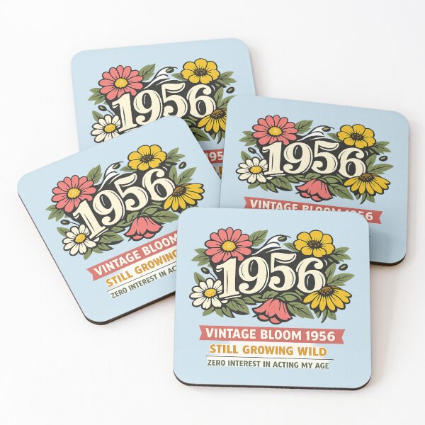 Item preview, Funny 1956 Floral 70th Birthday Shirt for Mom Grandma Gardener designed and sold by POD DYNASTY | Original Print On Demand T-Shirt Graphics.