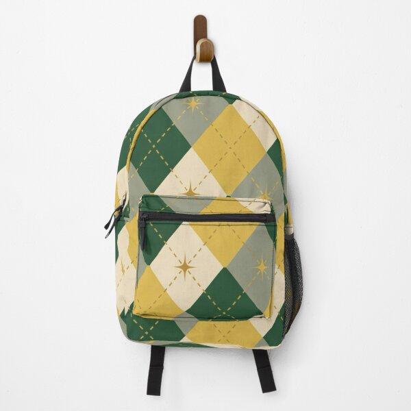 Item preview, Mid Century Modern Argyle Pattern | Retro Green & Mustard Geometric Design designed and sold by Vileprint.
