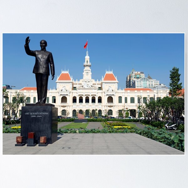 Item preview, Ho Chi Minh City Hall With Uncle Ho Statue in Ho Chi Minh City,  designed and sold by Kevin Miller Photography.