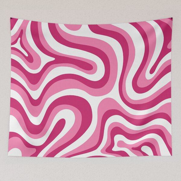 Item preview, Liquid Swirl Retro Abstract in pinks  tones, Light Blush, Cream, and White designed and sold by Differenceee.