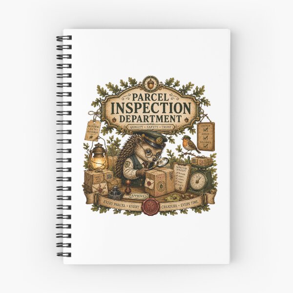 Item preview, Parcel Inspection Department Vintage Hedgehog designed and sold by Mosslume Studio.