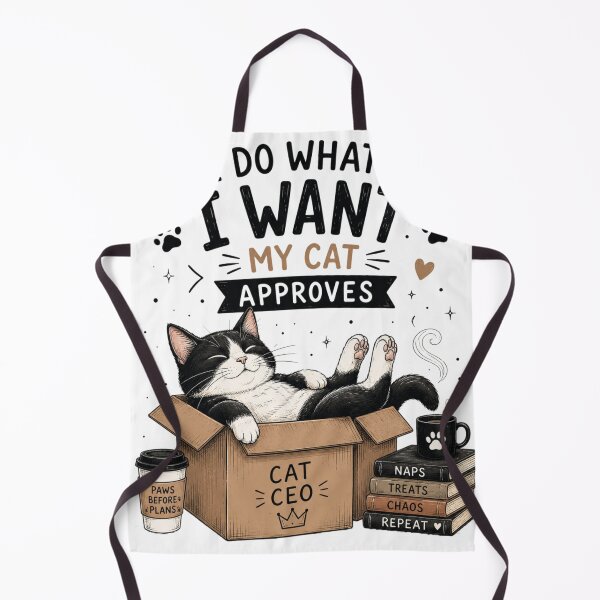 Item preview, I Do What I Want My Cat Approves | Funny Cat Owner T-Shirt designed and sold by DMQ-Designs.