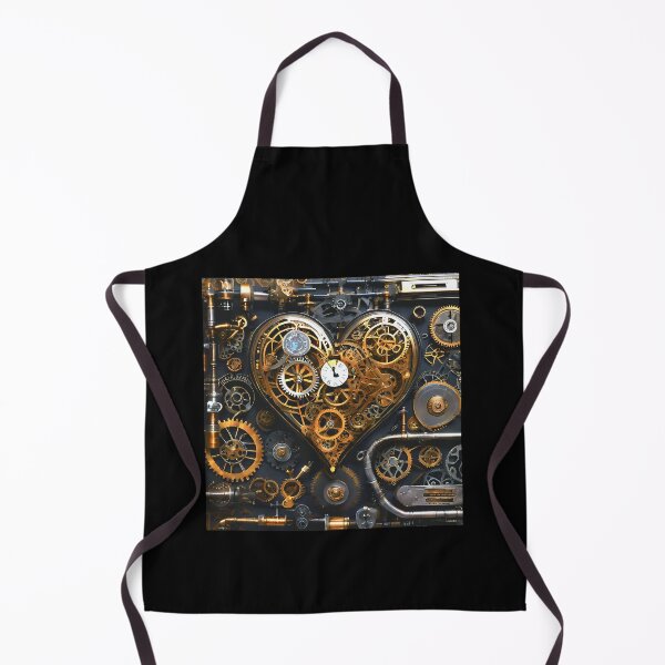 Item preview, Steampunk Heart Industrial Machinery With Gears, Clock, Cogs designed and sold by DEC02.
