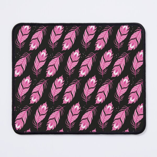 Item preview, Phoenix Feathers Pattern - Pink and Black designed and sold by Daniel Bevis Design.