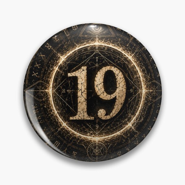 Item preview, Mystic Number 19 Dark Fantasy Vintage Sacred Geometry Gothic T-Shirt designed and sold by TeeVibeHaus.