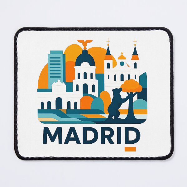 Item preview, Madrid Spain Travel Souvenir - Oso y Madroño & Metropolis Art designed and sold by OzzFrequency.