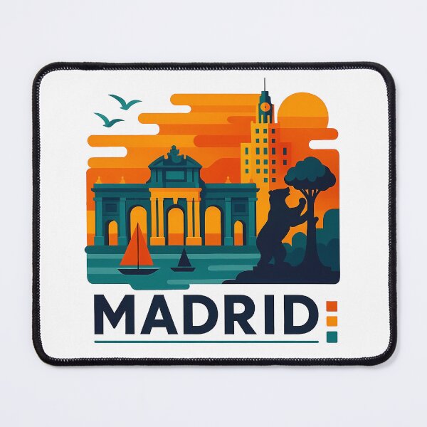 Item preview, Madrid Spain Travel Souvenir - Oso y Madroño & Metropolis Art designed and sold by OzzFrequency.