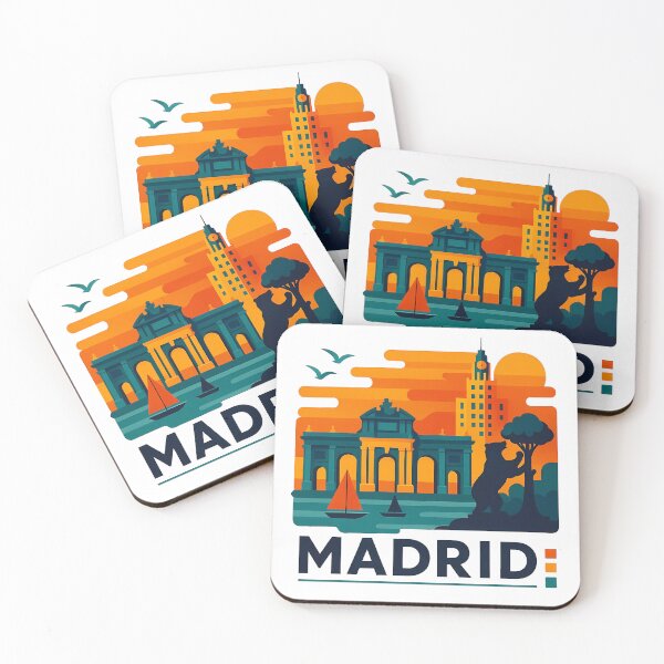 Item preview, Madrid Spain Travel Souvenir - Oso y Madroño & Metropolis Art designed and sold by OzzFrequency.