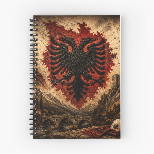 Item preview, Albanian Heritage Skanderbeg Eagle Main Tag designed and sold by NorthPeak Studio.