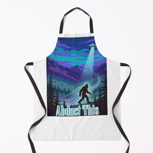 Item preview, Abduct This - Funny Bigfoot UFO Abduction Retro Poster designed and sold by Neurospicy Trolls.