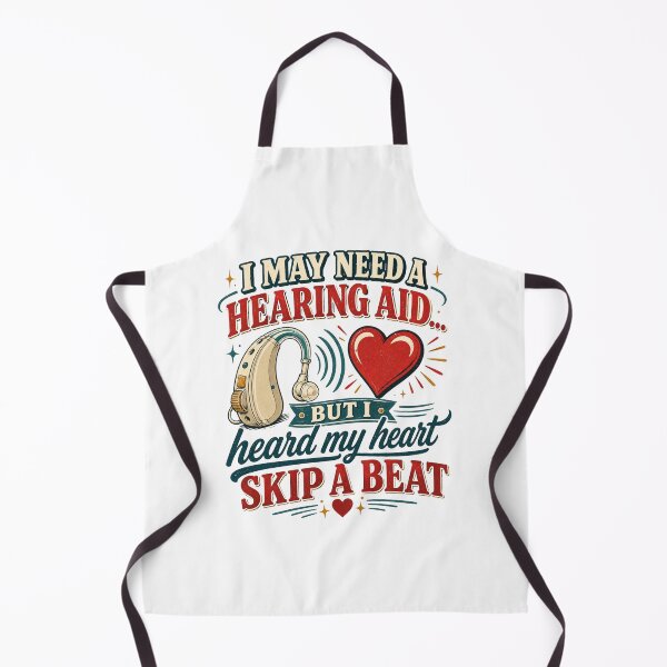 Item preview, I May Need a Hearing Aid But I Heard My Heart Skip a Beat Funny Senior Romance Design | Still Got It Collection designed and sold by SoulThread Studio.