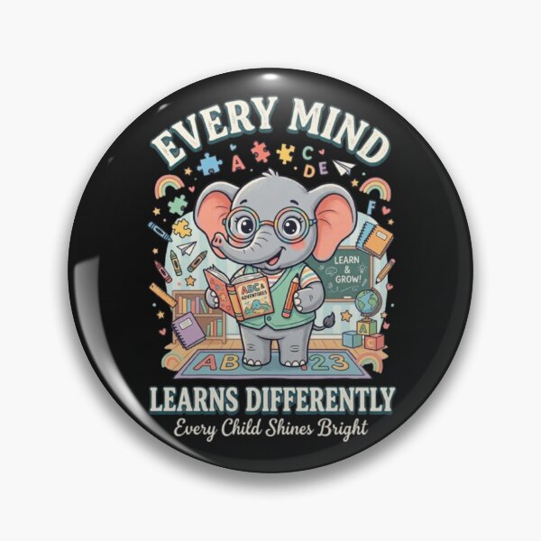 Item preview, Back to School Special Education Teacher Gift | Every Mind Learns Differently designed and sold by Golden Touch Prints.