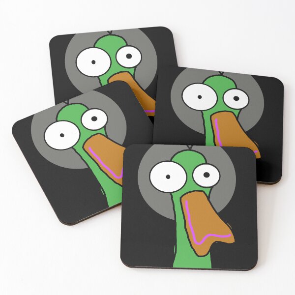 Item preview, Funny Green Bird Cartoon Sticker Cute Quirky Bird Design designed and sold by louiisa33.