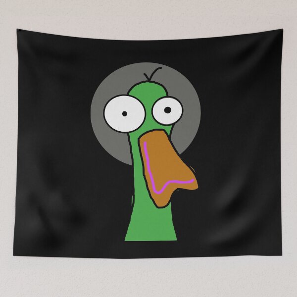 Item preview, Funny Green Bird Cartoon Sticker Cute Quirky Bird Design designed and sold by louiisa33.