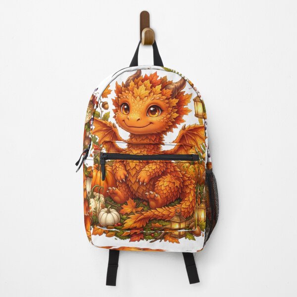 Item preview, Orange baby dragon autumn leaves designed and sold by kidoramagic.