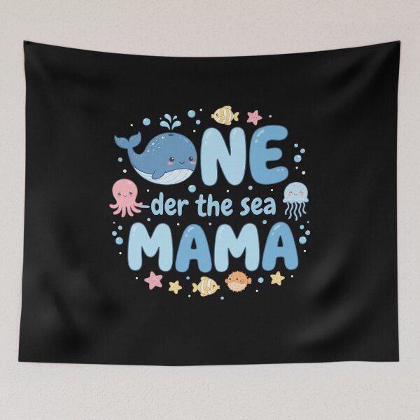 Item preview, One-der The Sea Mama of the Birthday Girl Boy Ocean Birthday T-Shirt | Cute Under the Sea Party Graphic Gift designed and sold by Trendably.