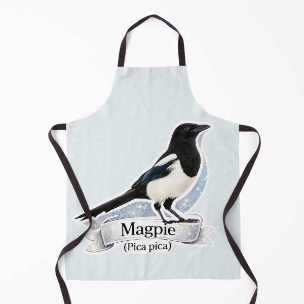 Item preview, Magpie – Field Guide Style Bird Illustration for Nature Lovers & Forest School designed and sold by The Digital Compass.