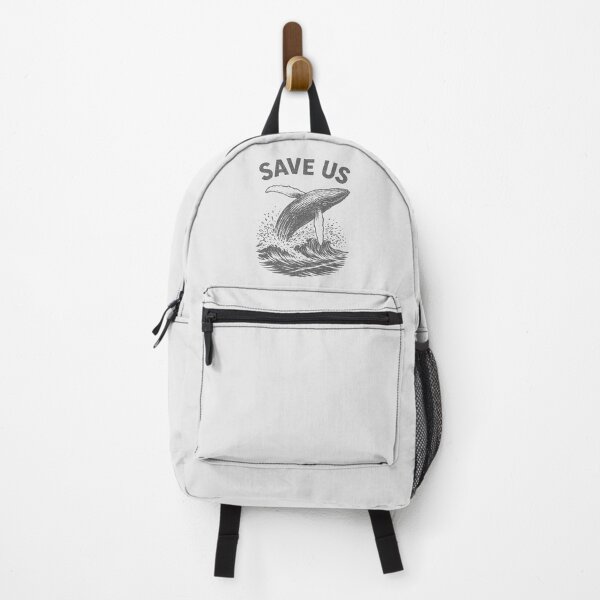 Item preview, Save Us Vintage Humpback Whale Woodcut Ocean Conservation Design designed and sold by paulo silveira.