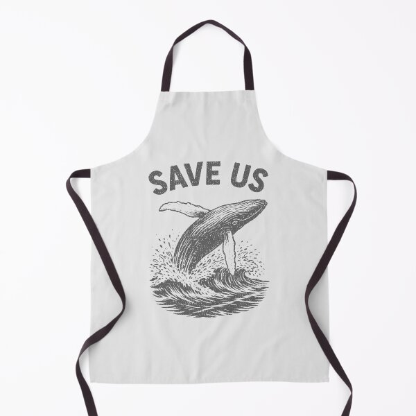 Item preview, Save Us Vintage Humpback Whale Woodcut Ocean Conservation Design designed and sold by paulo silveira.