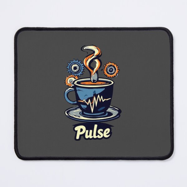 Item preview, Coffee Pulse Vintage Espresso Cup Mechanical Barista Art designed and sold by Shift-Bloom.