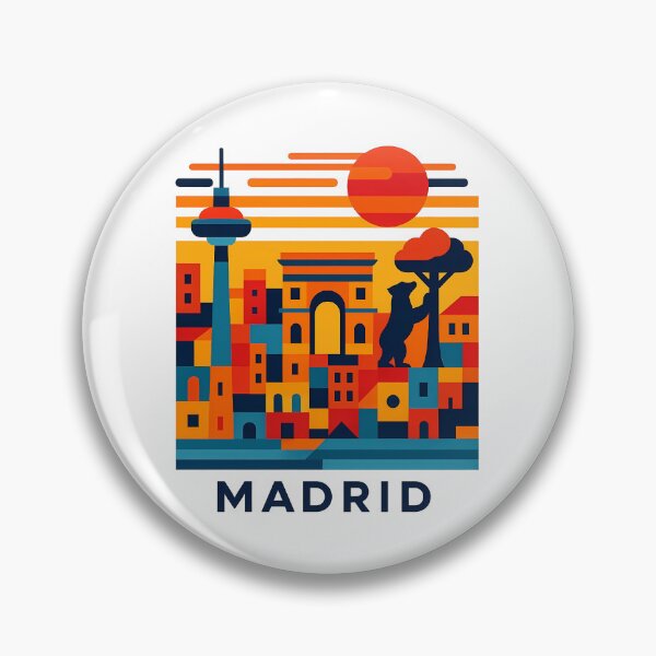 Item preview, Madrid Spain Travel Souvenir - Oso y Madroño & Metropolis Art designed and sold by OzzFrequency.