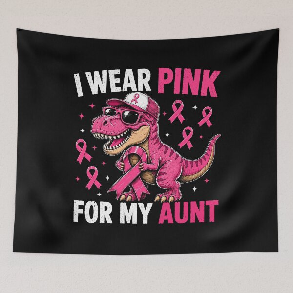 Item preview, I Wear Pink for My Aunt Breast Cancer Awareness | Pink Ribbon Support Gift | Family Cancer Awareness designed and sold by 76Valeria.