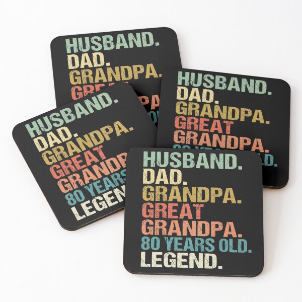 Item preview, Husband Dad Grandpa Great Grandpa 80 Year Old Legend Funny T-Shirt | 80th Birthday Family Graphic Gift designed and sold by Trendably.