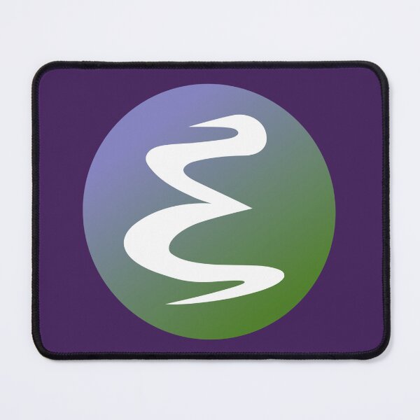 Item preview, Emacs logo, Genderqueer pride colors designed and sold by tomenzgg.