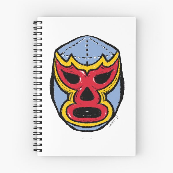 Item preview, El Fuego – Lucha Mask No. 04 | Original Graphic Folk Art by GWART designed and sold by GWARTGB.