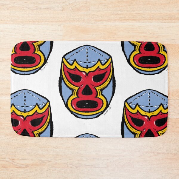 Item preview, El Fuego – Lucha Mask No. 04 | Original Graphic Folk Art by GWART designed and sold by GWARTGB.