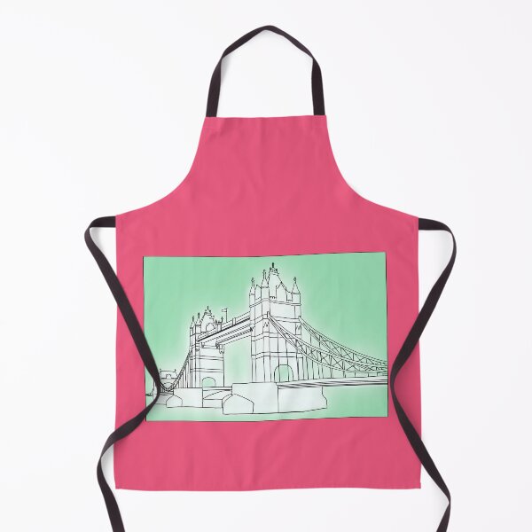 Item preview, Tower Bridge - Pink & Teal designed and sold by rodwelldesigns.