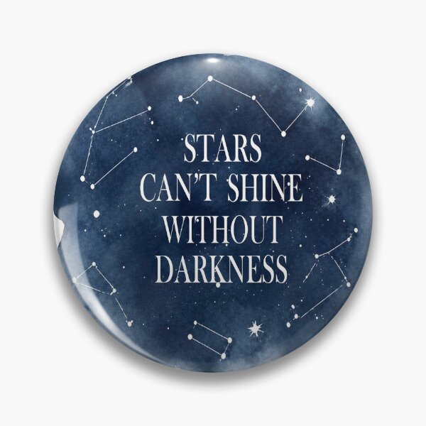 Item preview, Stars Can't Shine Without Darkness Inspirational Quote designed and sold by MahnoorDesigns.