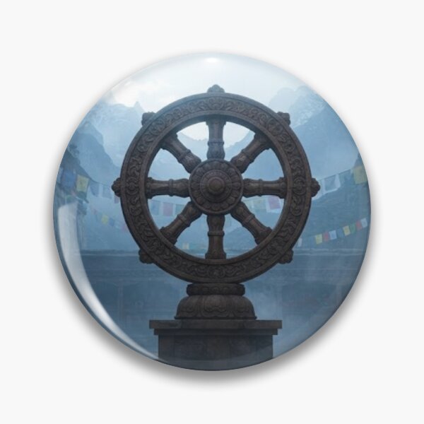 Item preview, ANCIENT SYMBOLS COLLECTION:  The Dharma Wheel (India/Tibet) designed and sold by globetrottergfx.