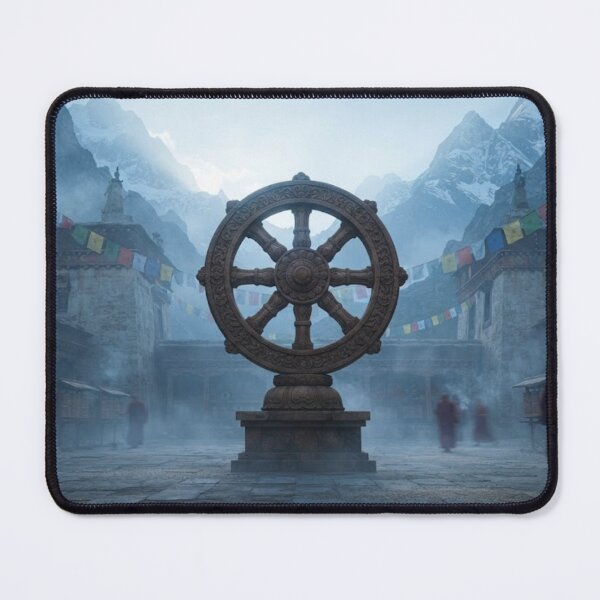 Item preview, ANCIENT SYMBOLS COLLECTION:  The Dharma Wheel (India/Tibet) designed and sold by globetrottergfx.