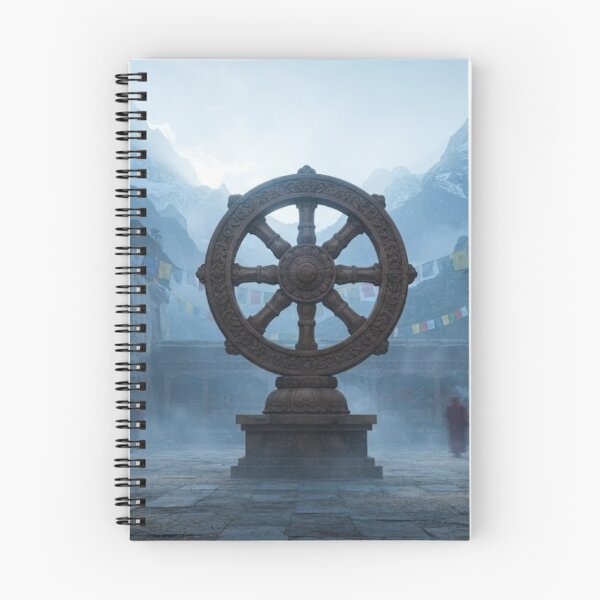 Item preview, ANCIENT SYMBOLS COLLECTION:  The Dharma Wheel (India/Tibet) designed and sold by globetrottergfx.