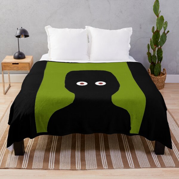 Item preview, Mysterious Black Cartoon Character with Red Eyes designed and sold by louiisa33.