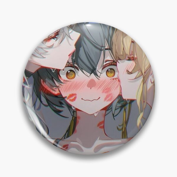Item preview, Zani and Phoebe and Rover Kissing Wuthering Waves designed and sold by KomiArts.