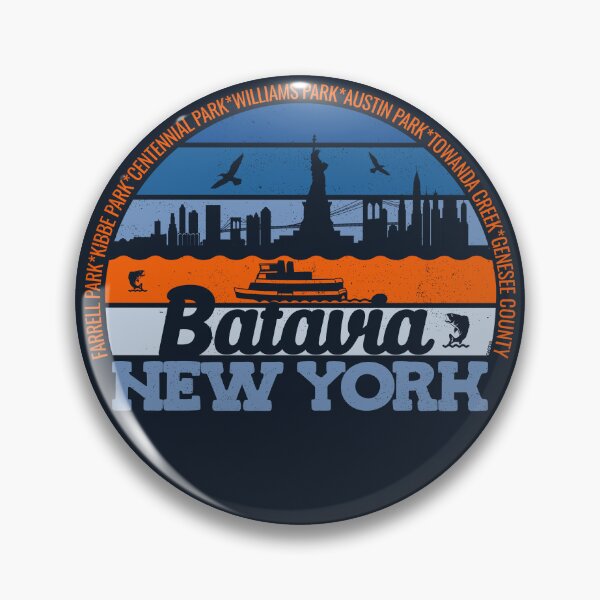 Item preview, Batavia New York Sunset Retro Vintage Local Pride Logo designed and sold by CRHPOD20.