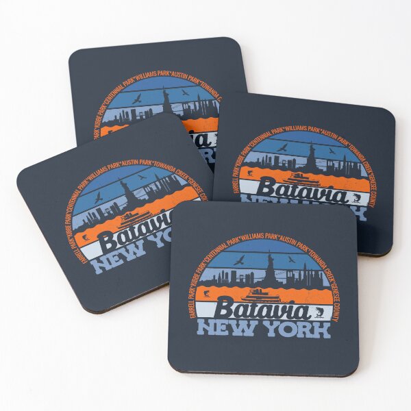 Item preview, Batavia New York Sunset Retro Vintage Local Pride Logo designed and sold by CRHPOD20.