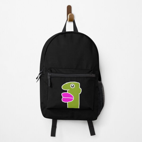 Item preview, Funny Green Cartoon Character with Big Pink Lips designed and sold by louiisa33.